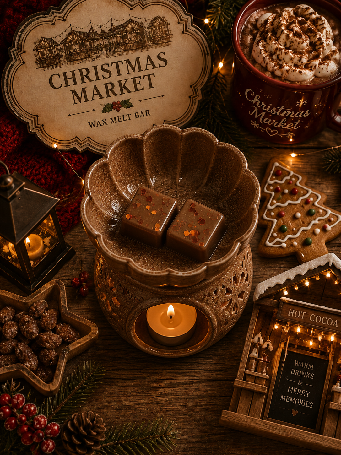 Christmas Market Wax Melt | Strong Scented Soy Wax Melts UK