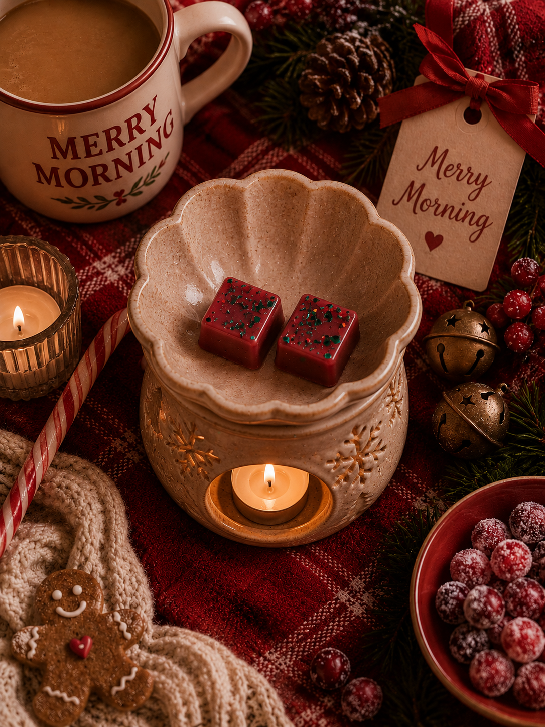 A Merry Morning Wax Melt | Strong Scented Soy Wax Melts UK