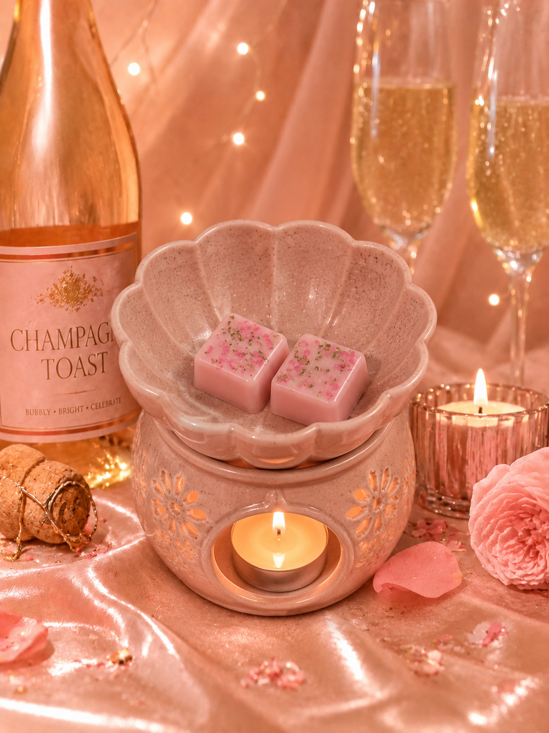 Champagne Toast Wax Melt | Strong Scented Soy Wax Melts UK