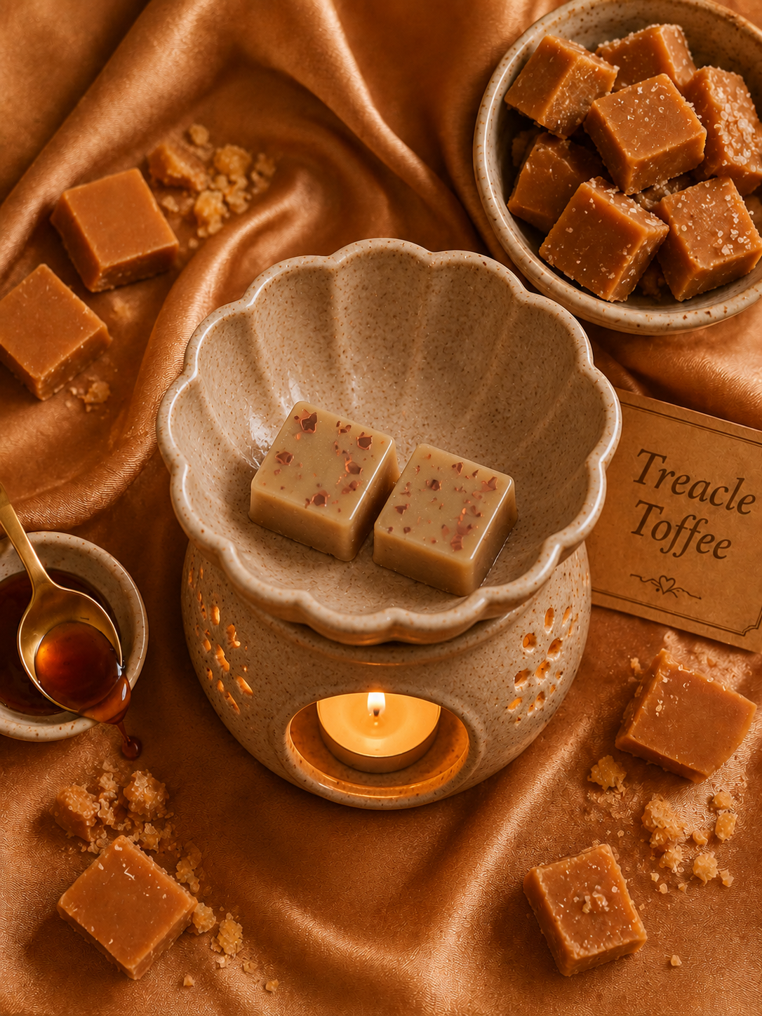 Treacle Toffee Wax Melt | Strong Scented Soy Wax Melts UK