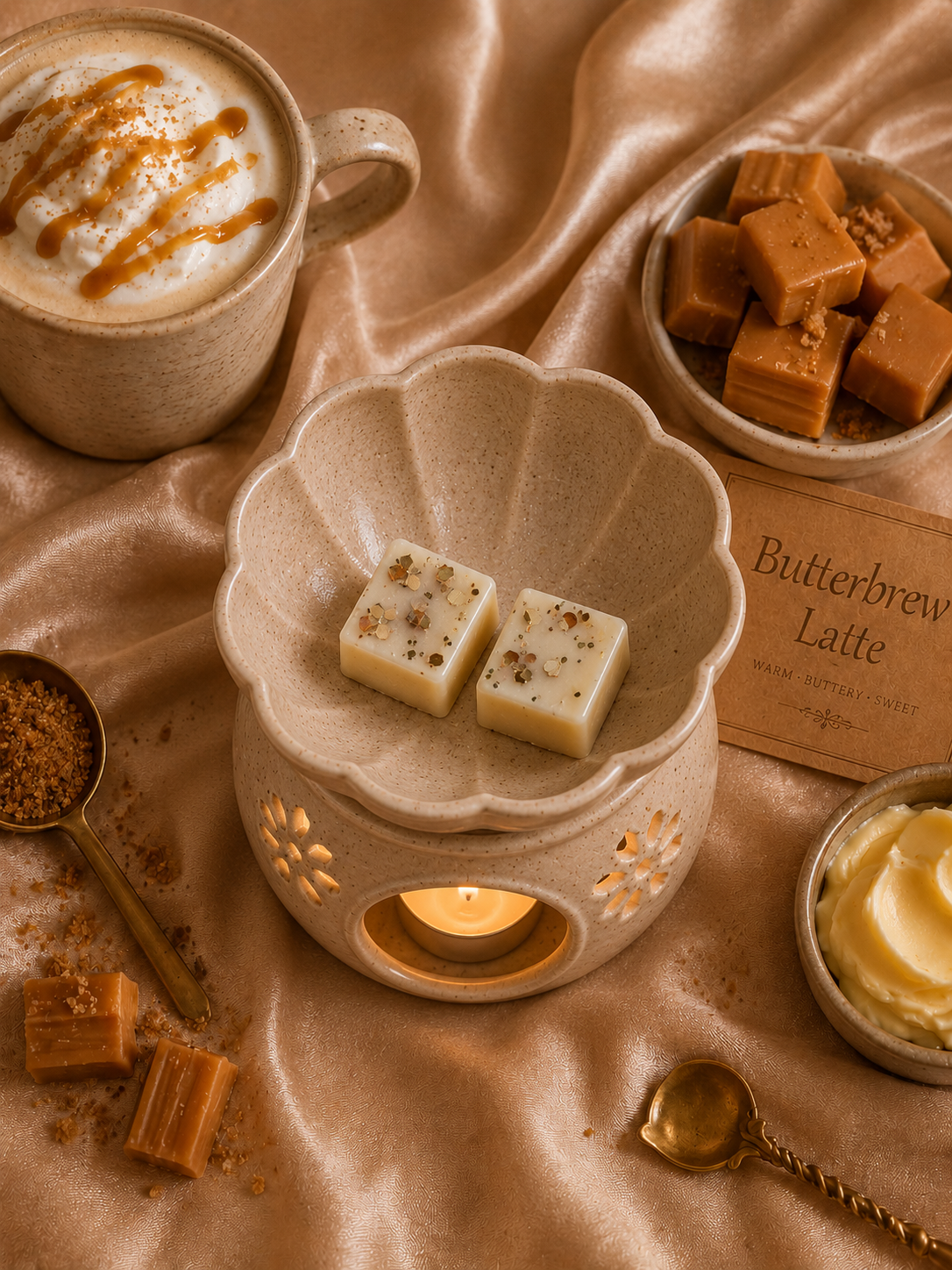 Butterbrew Latte Wax Melt | Strong Scented Soy Wax Melts UK