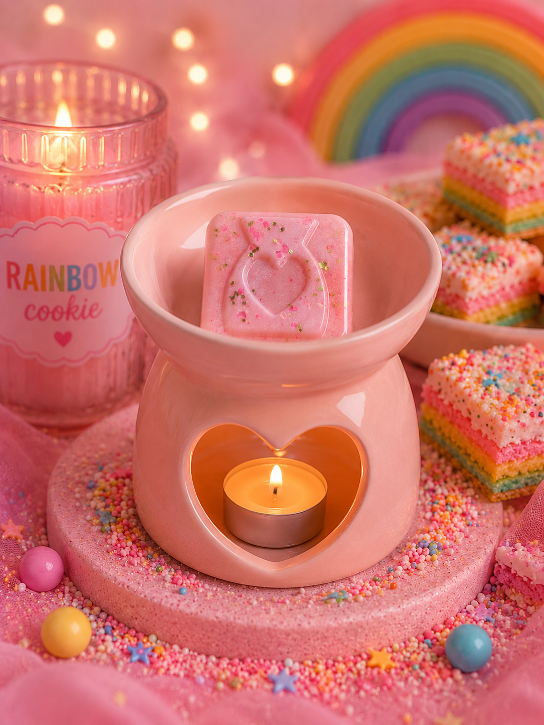 Rainbow Cookie Wax Melt Sample | Strong Scented Soy Wax Melts UK