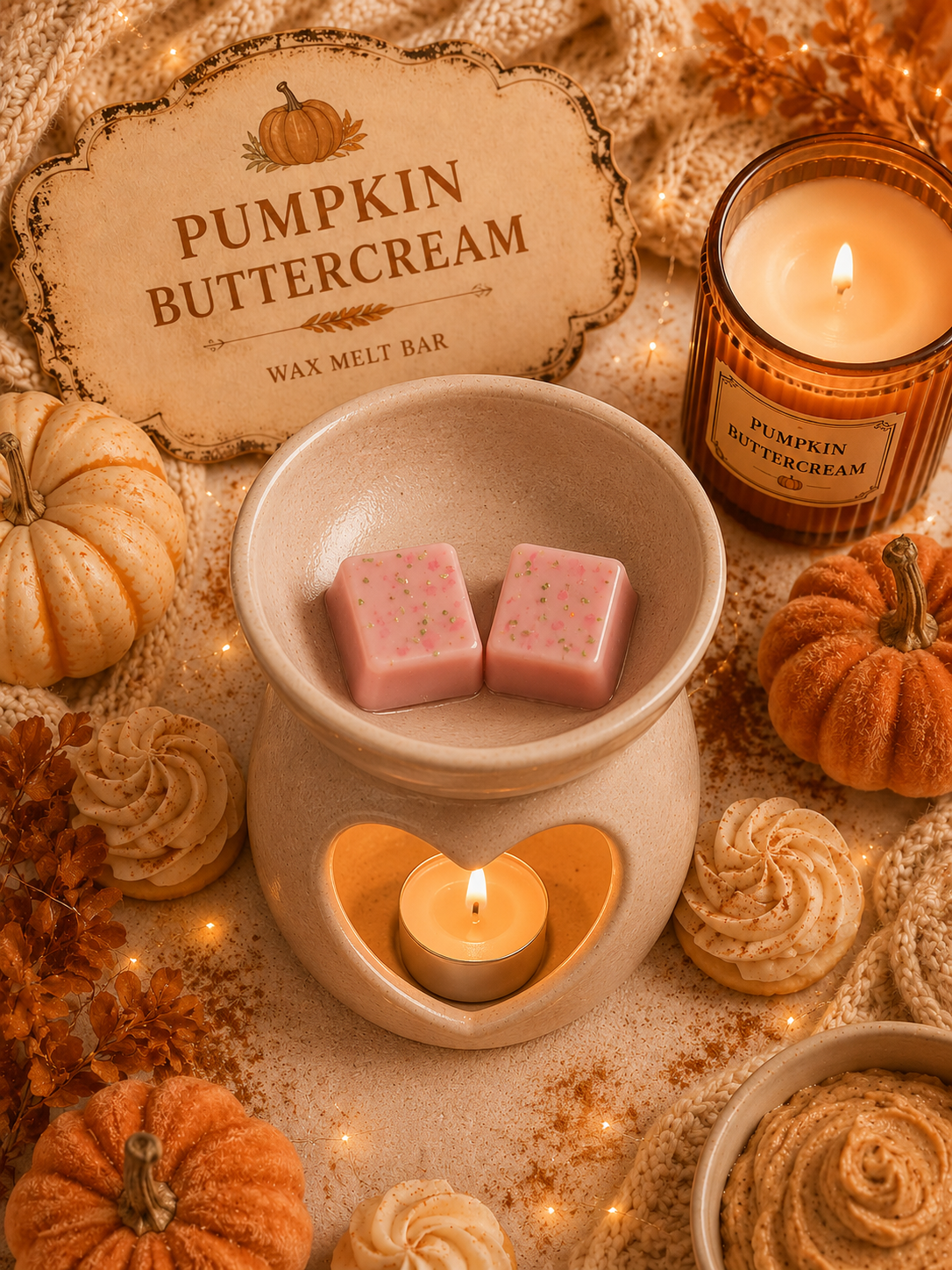 Pumpkin Buttercream Wax Melt | Strong Scented Soy Wax Melts UK