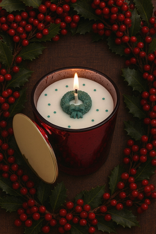 Winter Spice Decorative Candle With Lid