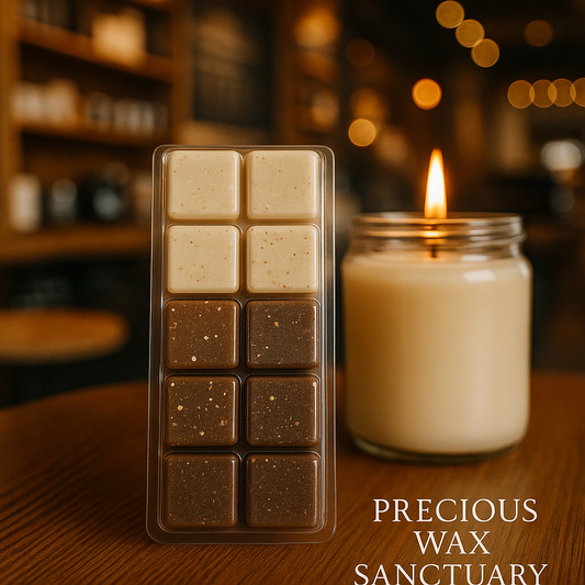 Brew up some cozy vibes! ☕️🤎 Our 'Cozy Cappuccino' wax melt, inspired by Bath and Body Works' comforting scent. It's pure warm, coffee, and comforting bliss!