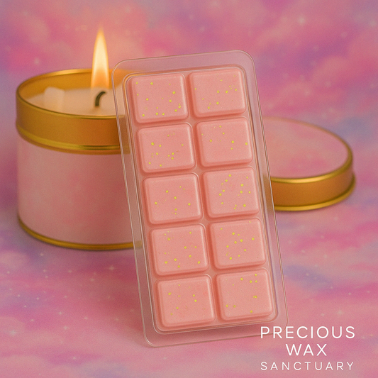 Sprinkle a little magic into your day! ✨💖 Our 'Fairy Dust' wax melt, inspired by Lily Flame's enchanting scent. It's pure whimsical delight!