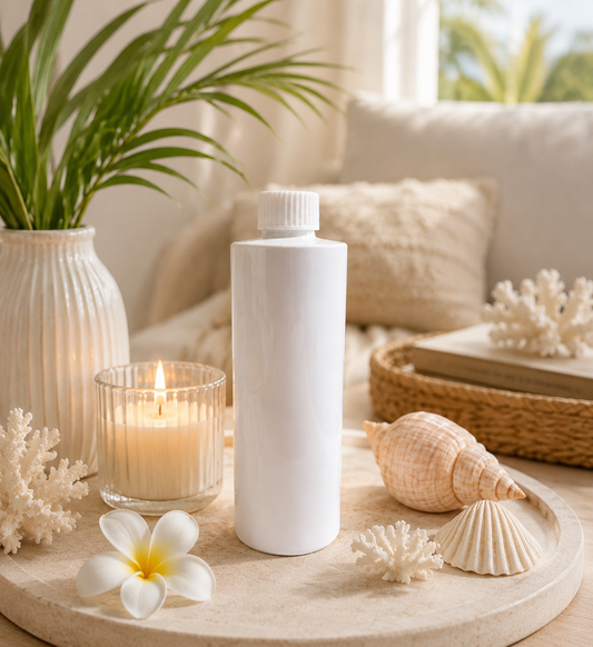 Fiji white sands reed diffuser refill in home