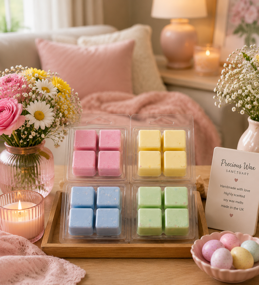 Floral escape pack of wax melts floral theme in home