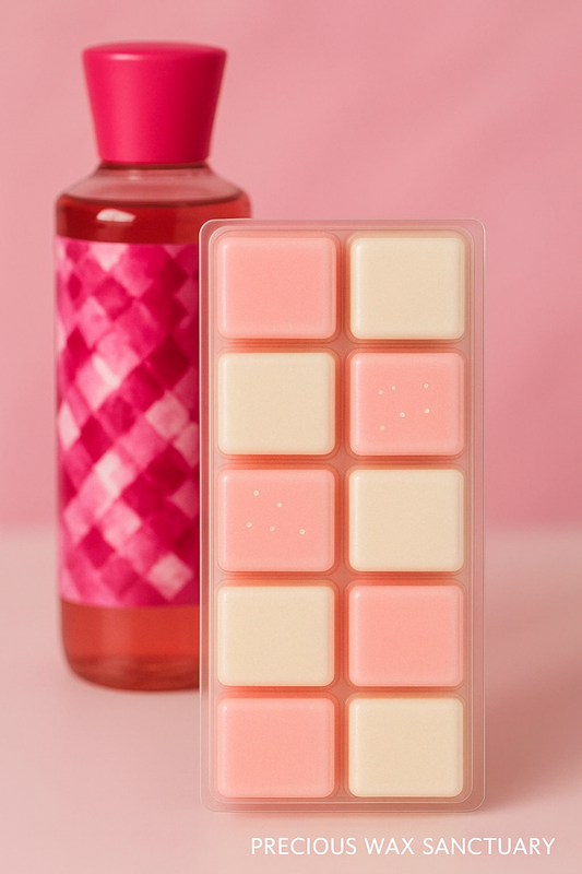 Step into a field of fresh fragrance! 🌸🧺 Our 'Gorgeous Gingham' wax melt, inspired by Bath and Body Works' lovely scent. It's pure fresh, floral, and charming bliss!