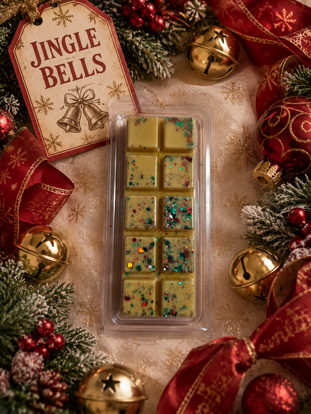 Jingle Bells Wax Melt Christmas background theme