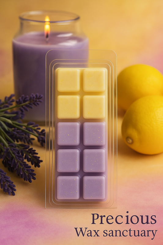 The perfect balance of calm and citrus! 💜🍋 Our 'Lavender and Lemon' wax melt is here.