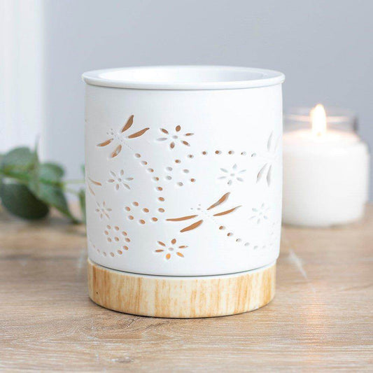 Dragonfly Matte Ceramic Burner - Precious Wax Sanctuary