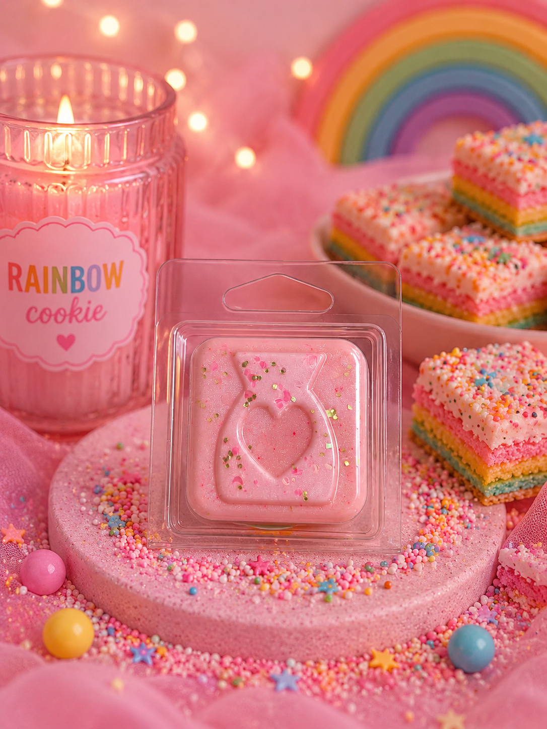 Rainbow Cookie Wax Melt Sample | Strong Scented Soy Wax Melts UK