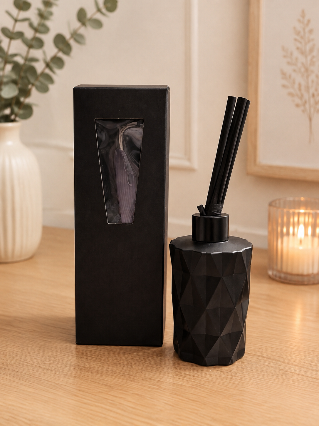 Matte black diffuser in home