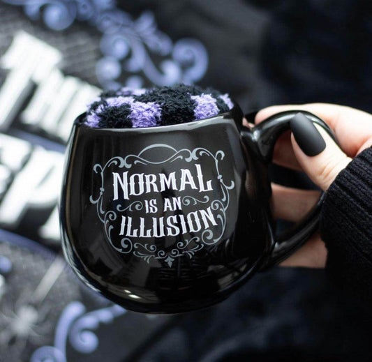 Normal Is An Illusion Mug and Socks Set - Precious Wax Sanctuary