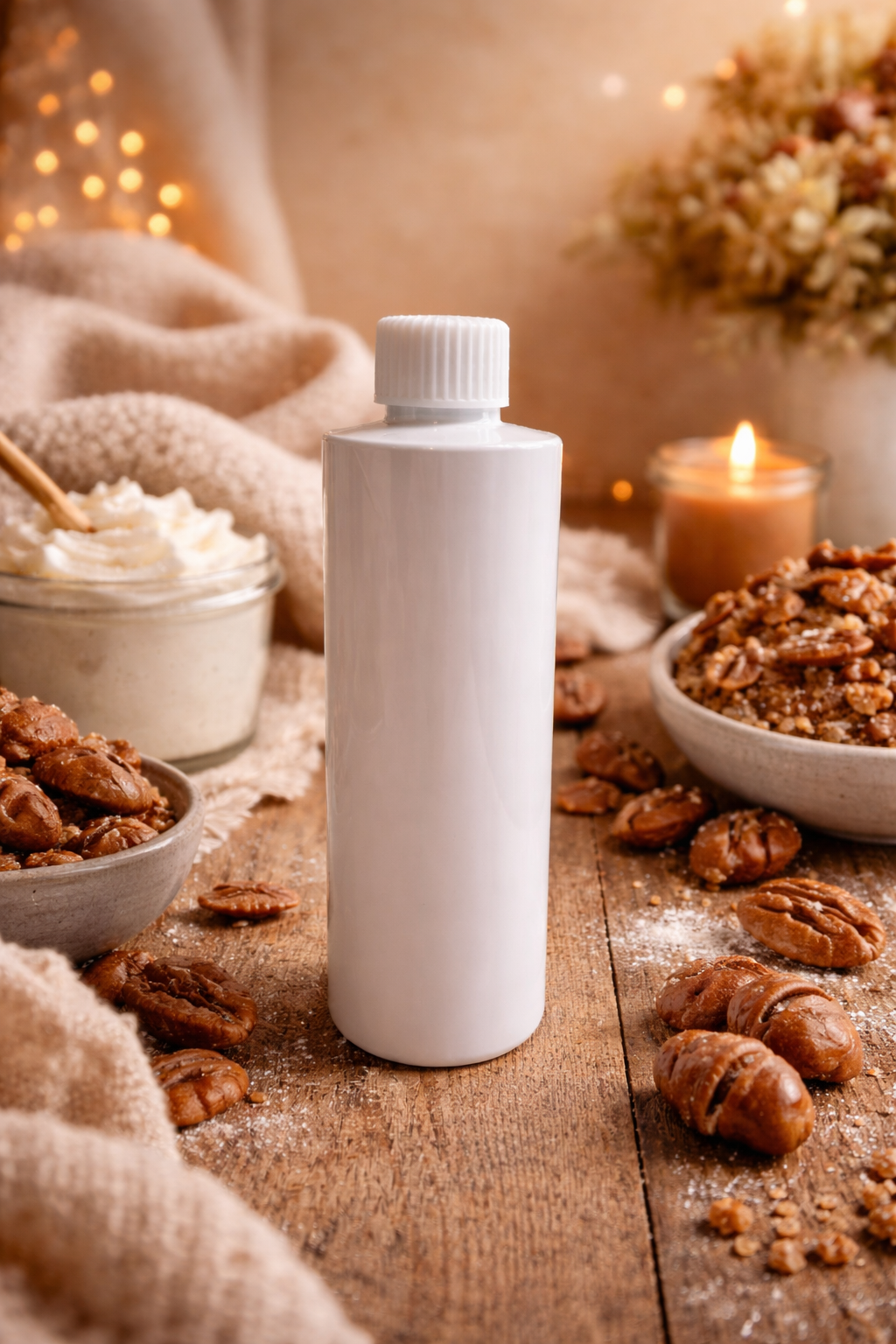 Sugared pecan frosting reed diffuser refill.