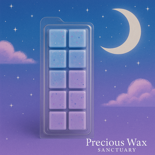 Prepare for a peaceful night's rest. Our 'Sweet Dreams' wax melt is your fragrant invitation to a restful sleep.