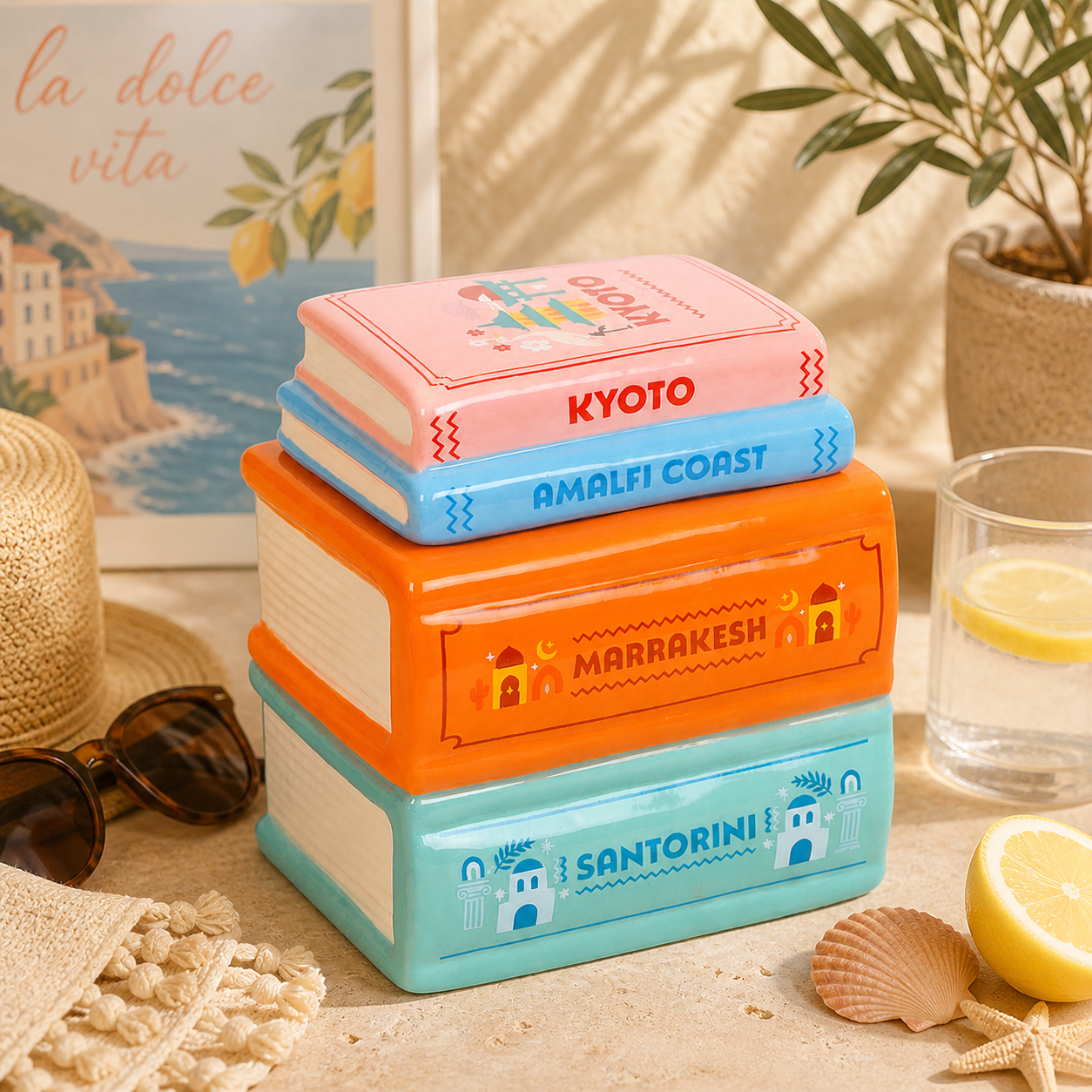 Travel book burner with matching background 