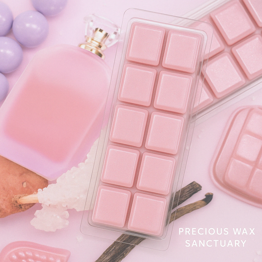 Get ready for a sugar rush! 💖🍬 Our 'Vanilla Candy Rock Sugar' wax melt, inspired by Kayali's Vanilla Candy Rock Sugar | 42. It's pure sugary delight!