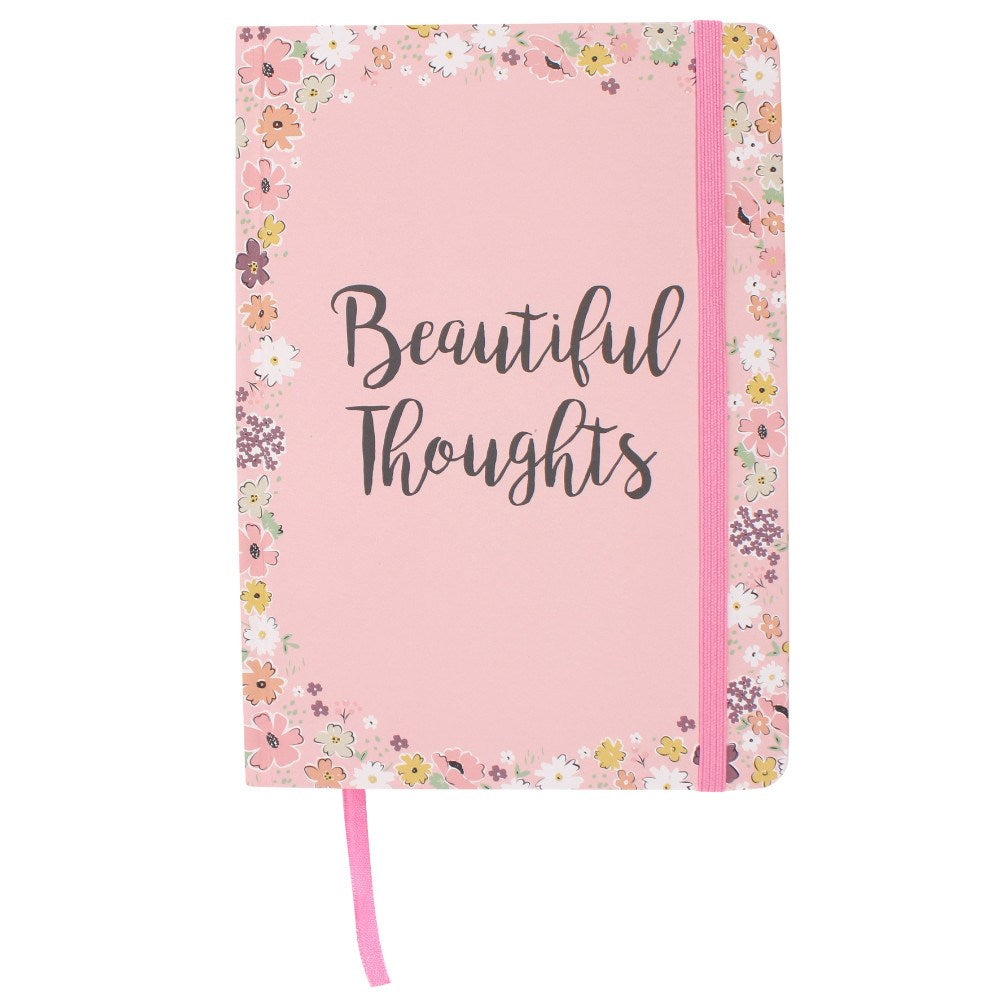 Beautiful Thoughts Pink A5 Notebook
