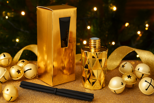 Jingle Bells Gold Diamond Reed Diffuser Gift Set