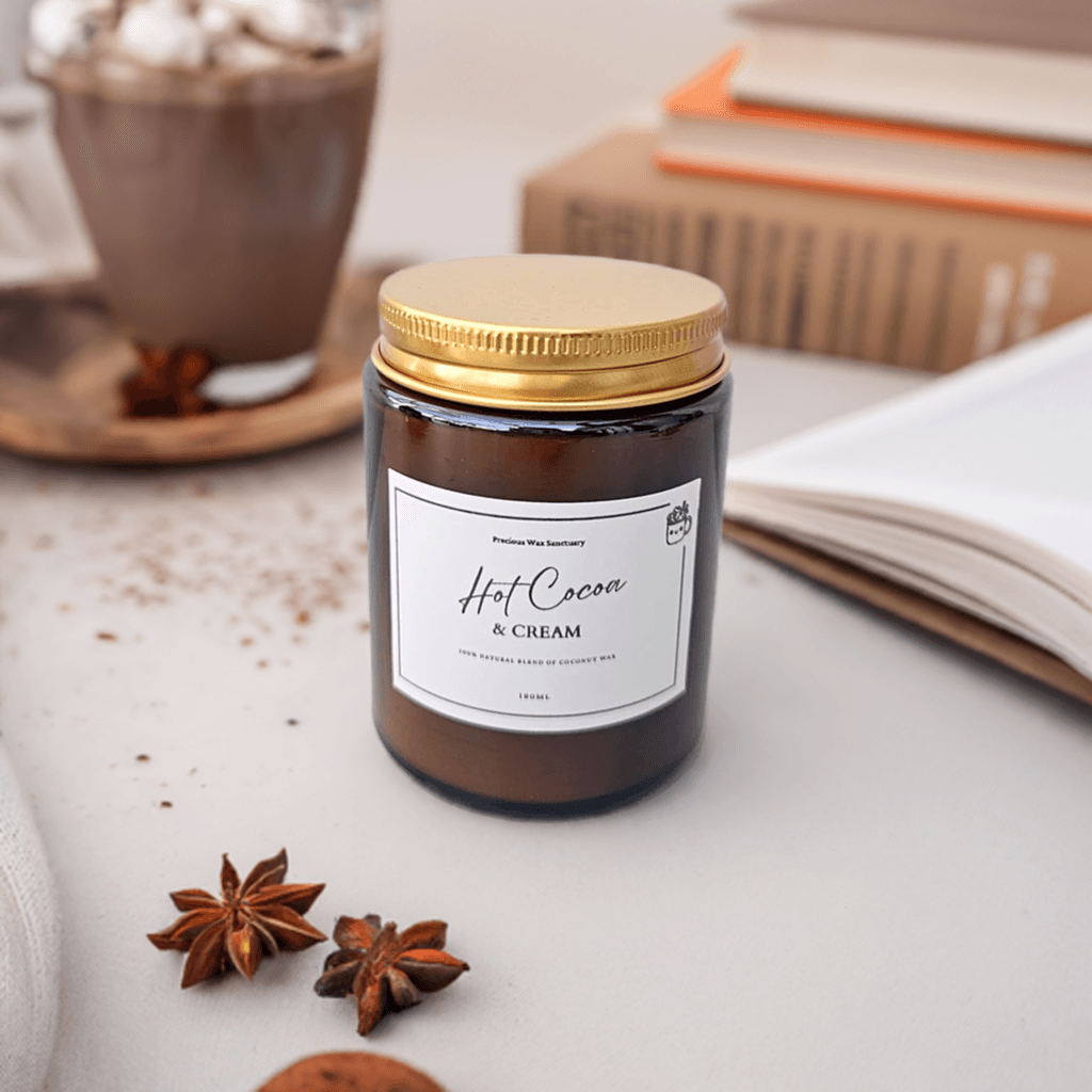 Hot Cocoa and Cream Candle - Precious Wax Sanctuary