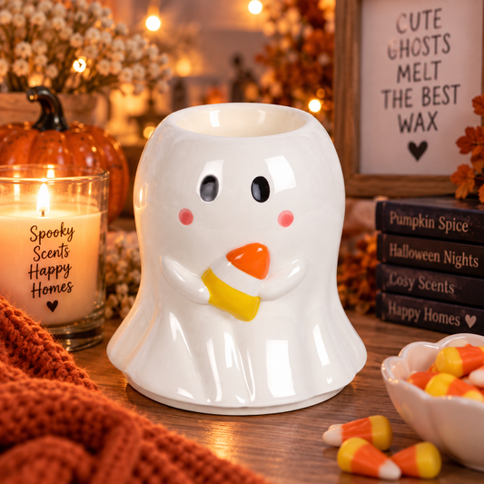Candy Corn Ghost Oil Burner and Wax Warmer