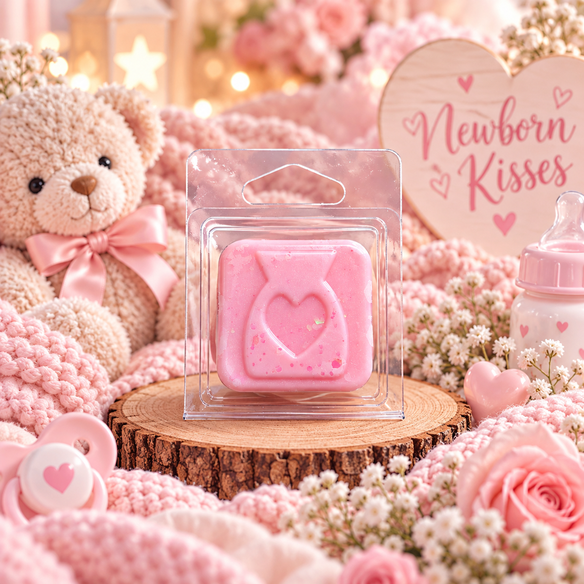 Newborn Kisses Wax Melt Sample | Strong Scented Soy Wax Melts UK