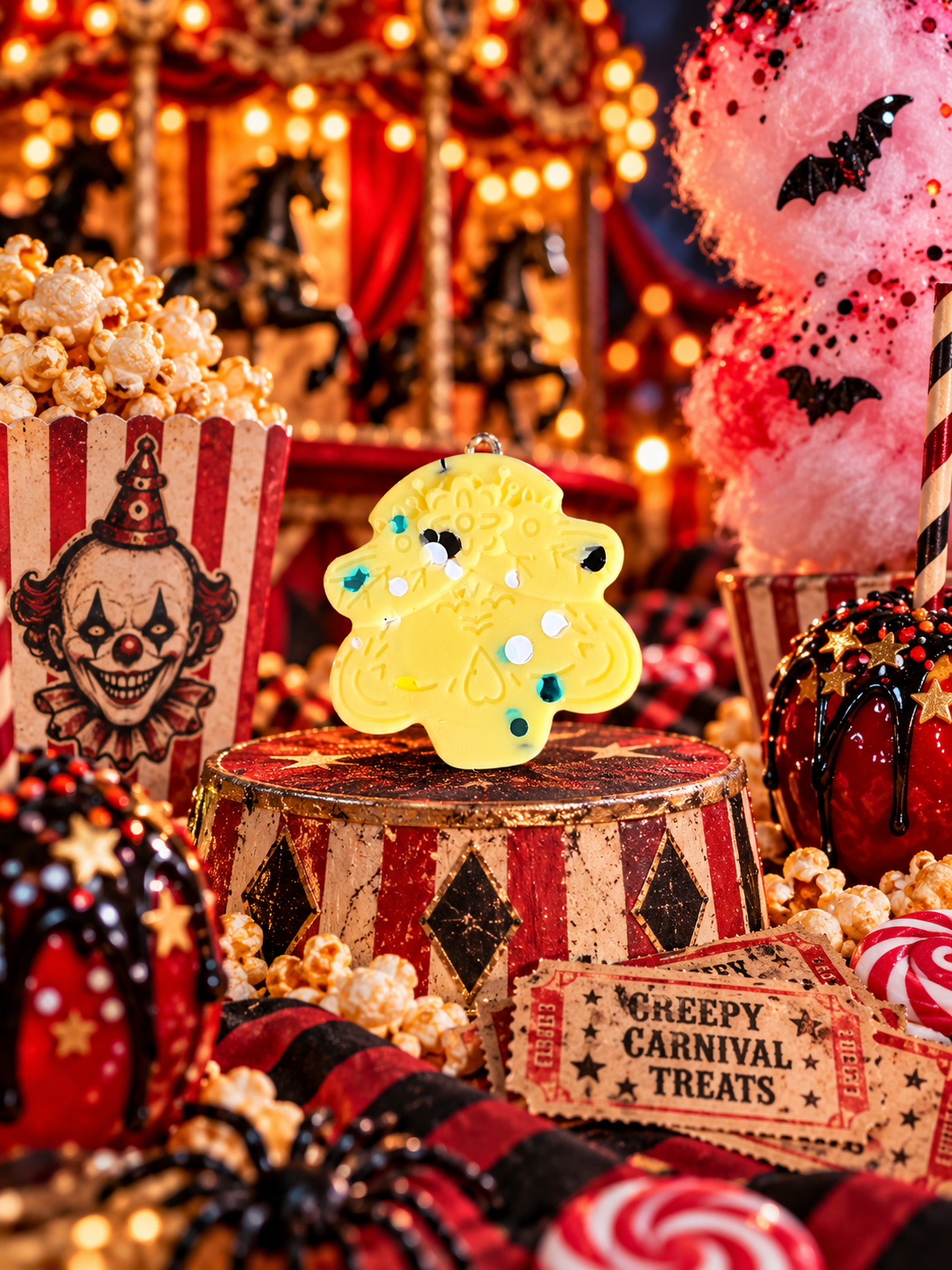 Creepy Carnival Treats Wax Melt Shape | Strong Scented Soy Wax Melts UK