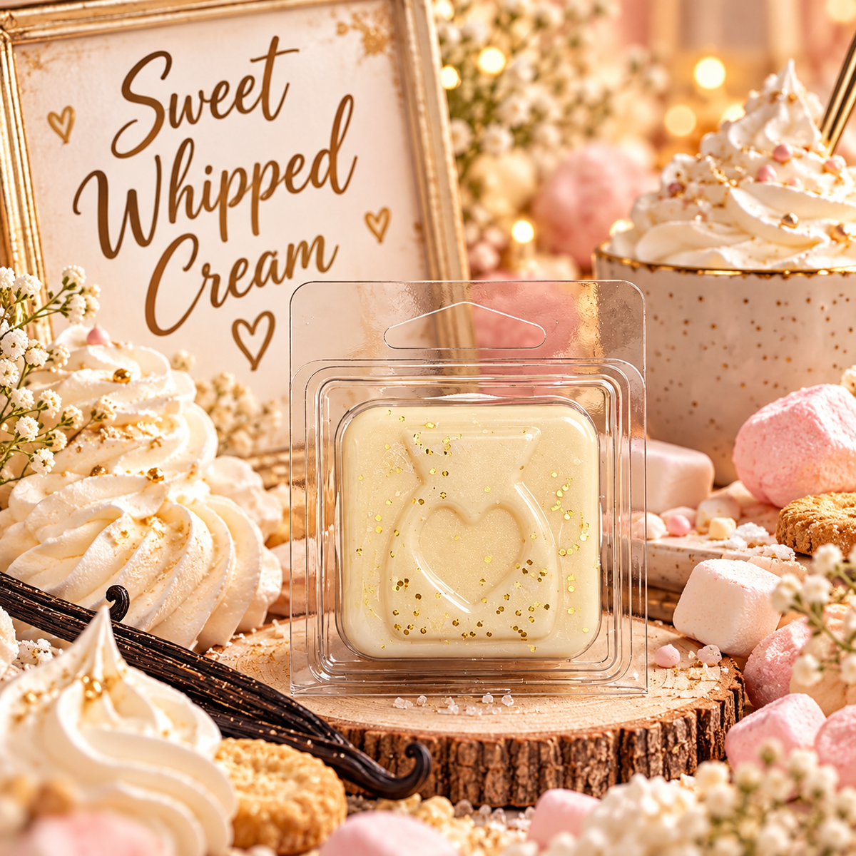 Sweet Whipped Cream Wax Melt Sample | Strong Scented Soy Wax Melts UK