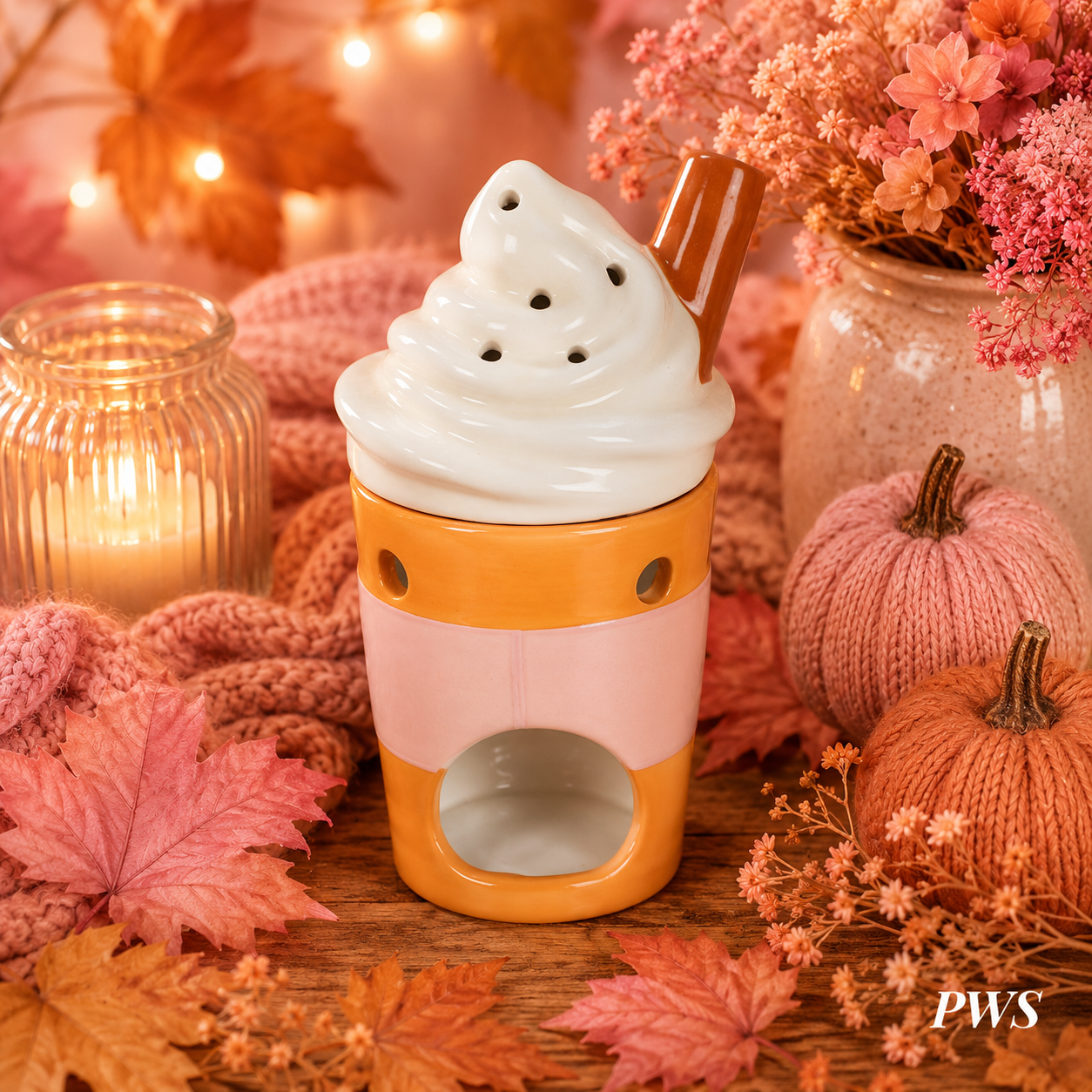 Pumpkin Spice Latte Wax Melt Burner & Oil Burner