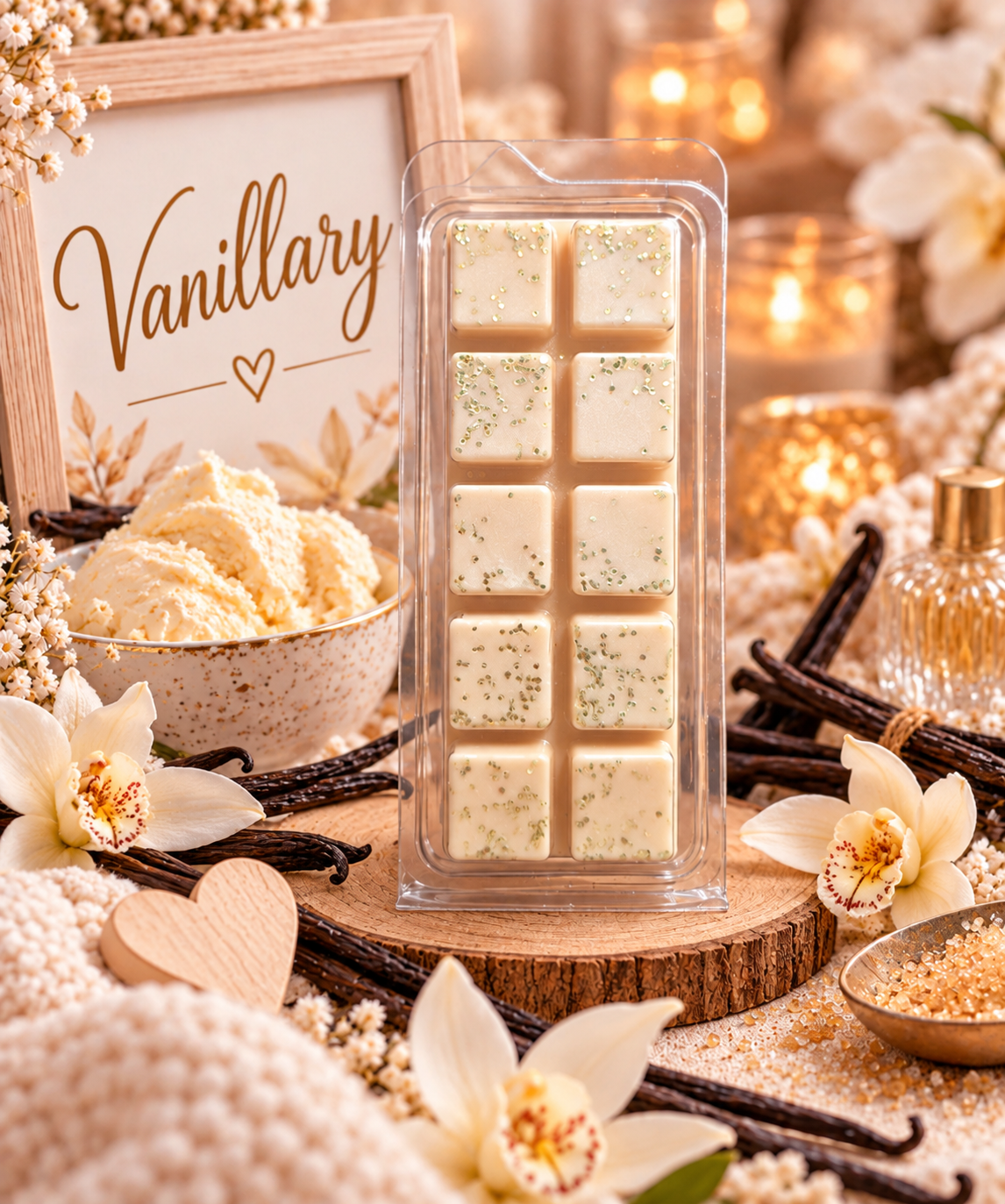 Vanillary Wax Melt Bar | Strong Scented Soy Wax Melts UK