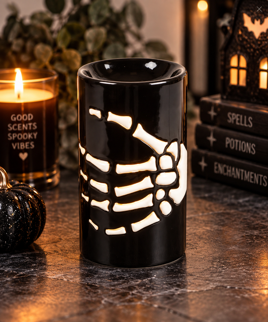 Skeleton Hand Oil Burner