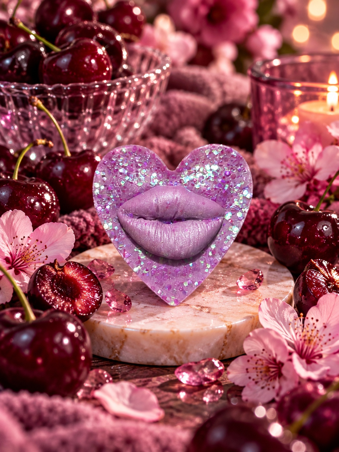Black Cherry Wax Melt Shape | Strong Scented Soy Wax Melts UK