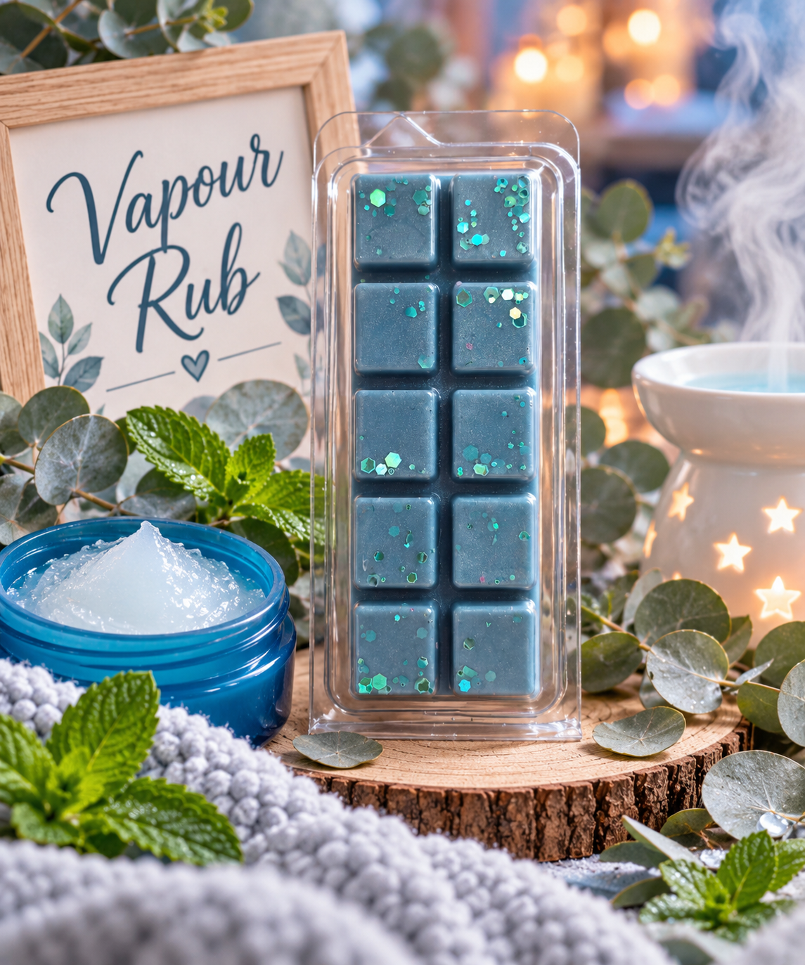 Vapour Rub Wax Melt Bar | Strong Scented Soy Wax Melts UK