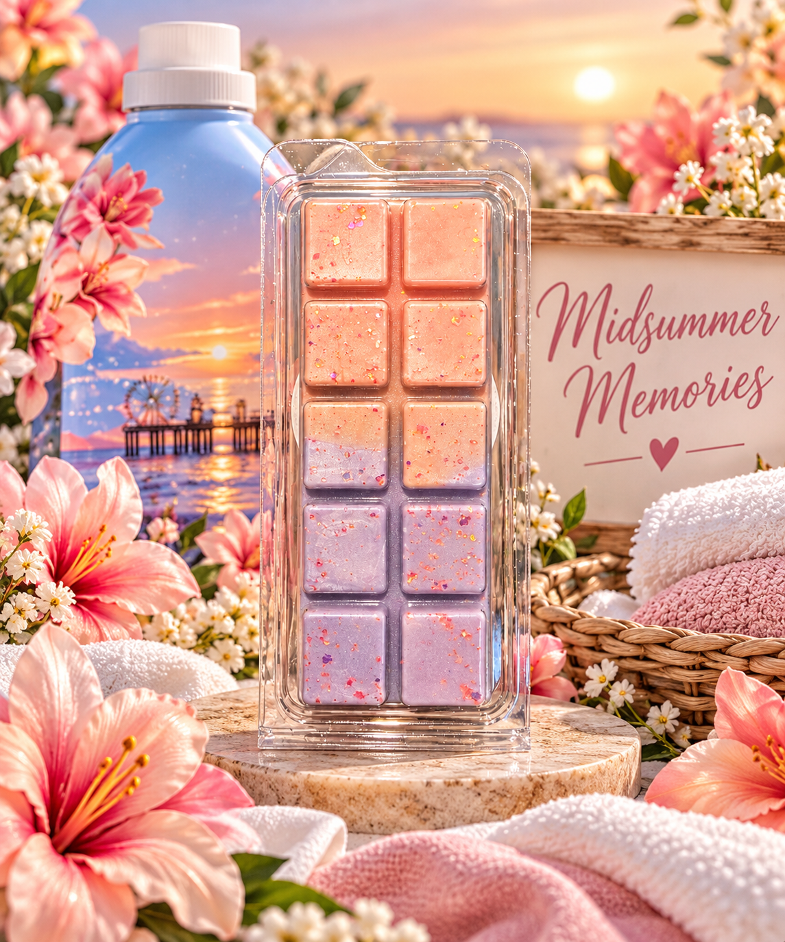 Midsummer Memories Wax Melt Bar | Strong Scented Soy Wax Melts UK