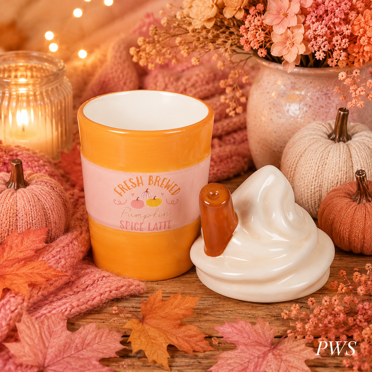 Pumpkin Spice Latte Wax Melt Burner & Oil Burner