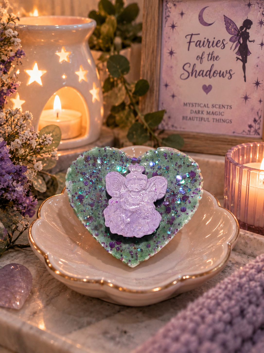 Fairies of the Shadows Wax Melt Shape | Strong Scented Soy Wax Melts UK