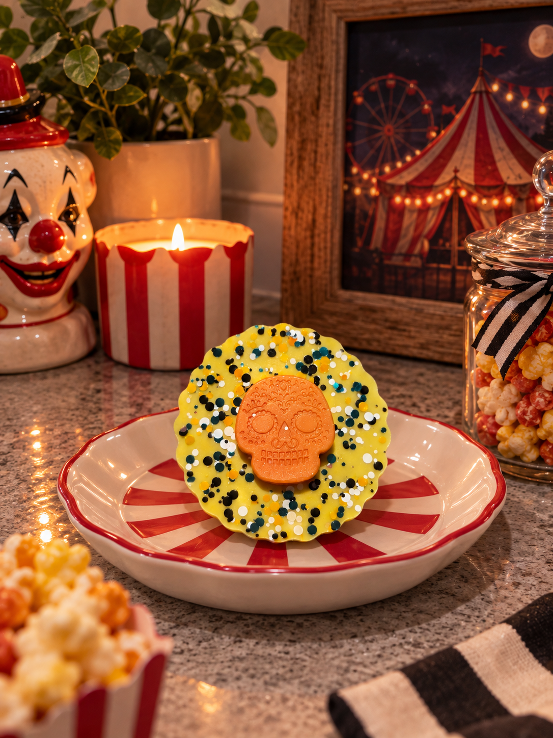 Creepy Carnival Treats Wax Melt Shape | Strong Scented Soy Wax Melts UK