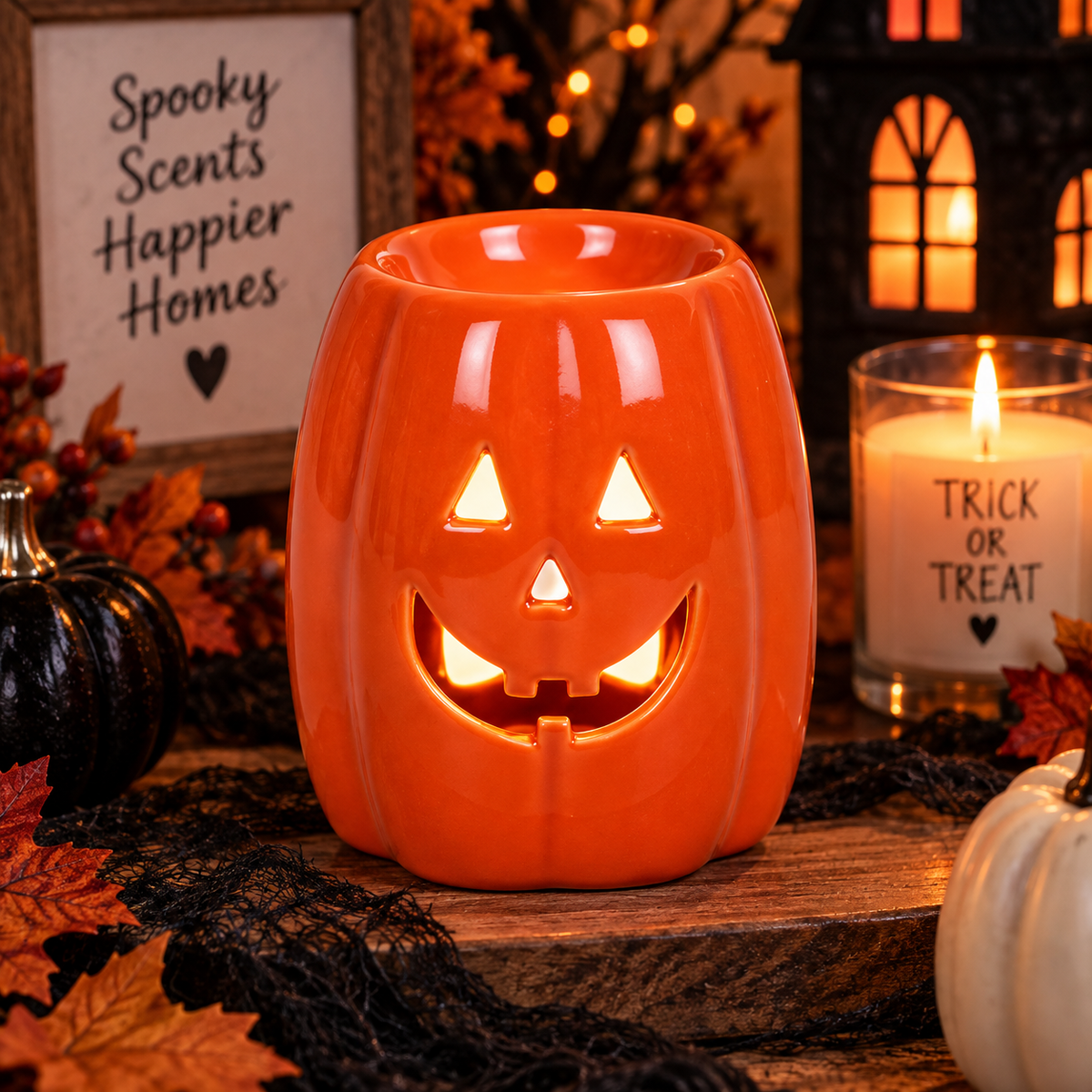 Jack-o'Lantern Oil Burner and Wax Warmer