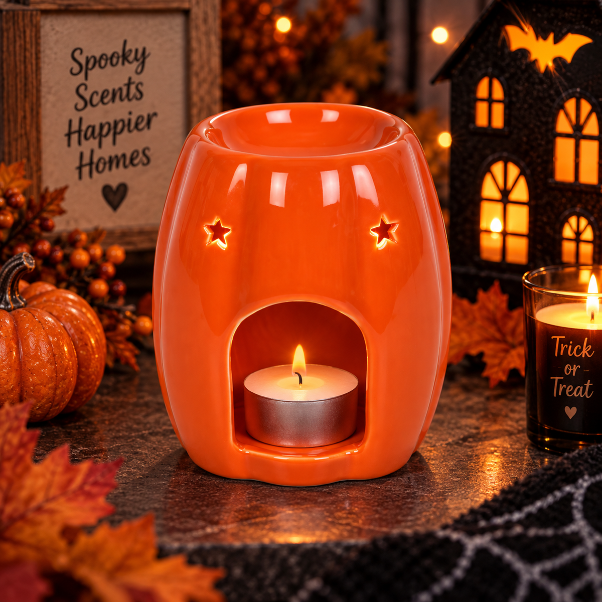Jack-o'Lantern Oil Burner and Wax Warmer