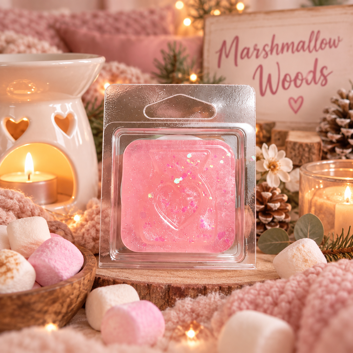 Marshmallow Woods Gel Wax Melt Sample | Strong Scented Gel Wax Melts UK