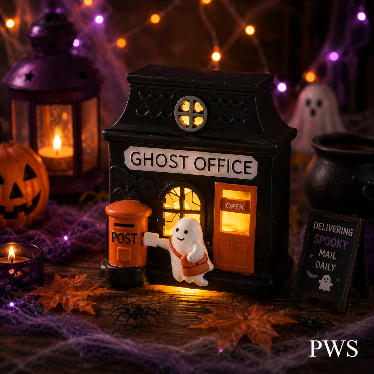 Ghost Office LED Light Up Halloween Decoration