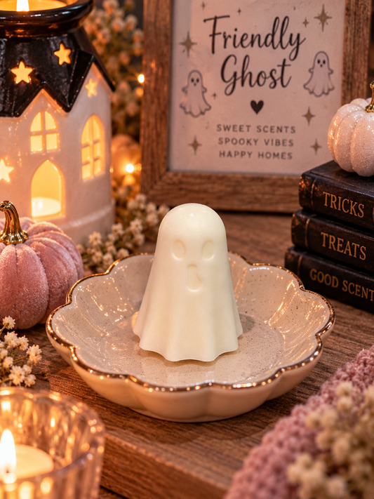 Friendly Ghost Wax Melt Shape | Strong Scented Soy Wax Melts UK
