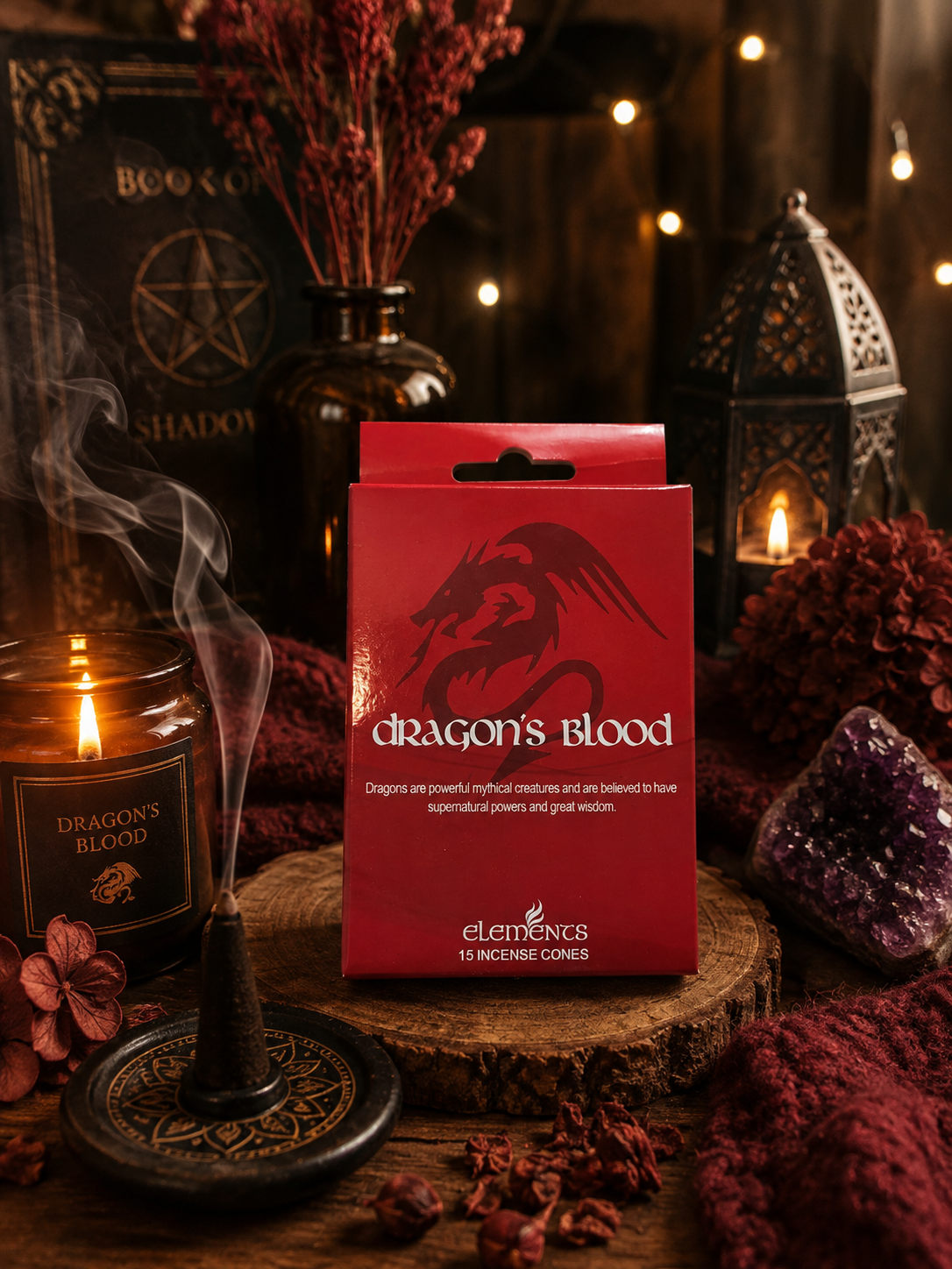 Dragon’s Blood Incense Cones – Pack of 15