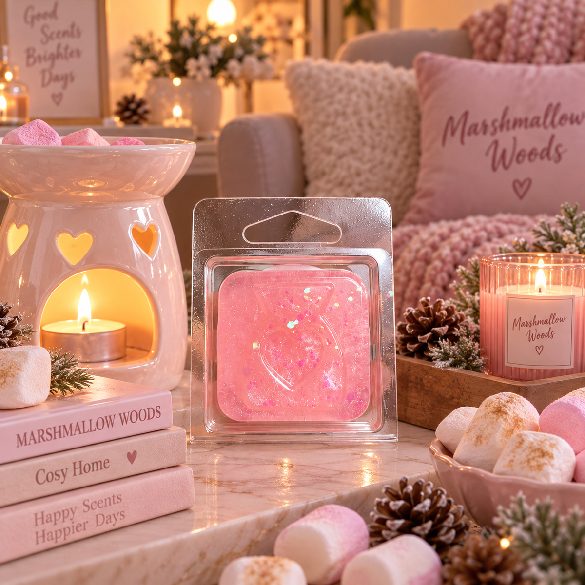 Marshmallow Woods Gel Wax Melt Sample | Strong Scented Gel Wax Melts UK