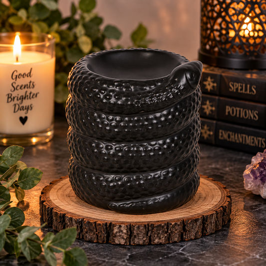 Black Snake Oil Burner and Wax Warmer