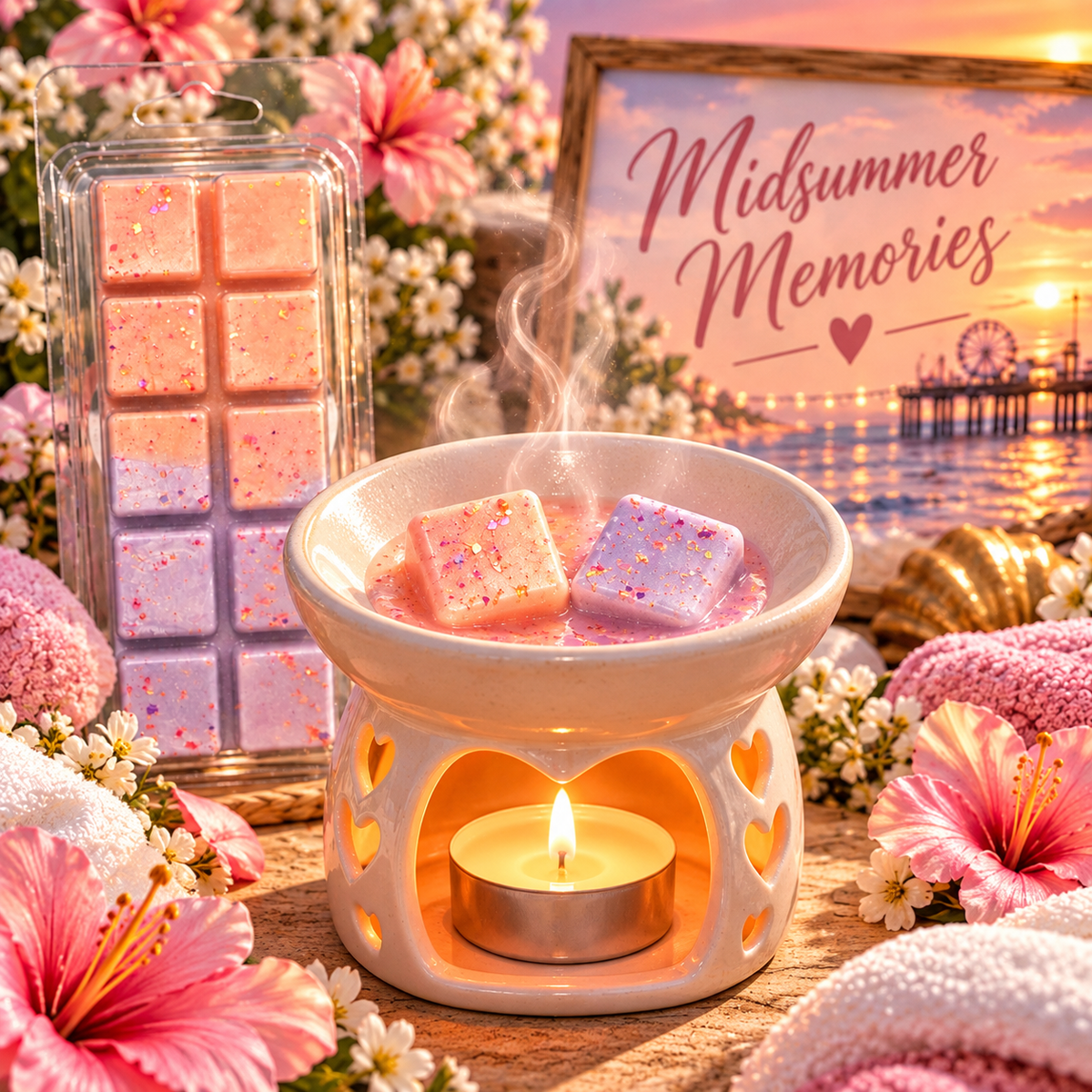 Midsummer Memories Wax Melt Bar | Strong Scented Soy Wax Melts UK