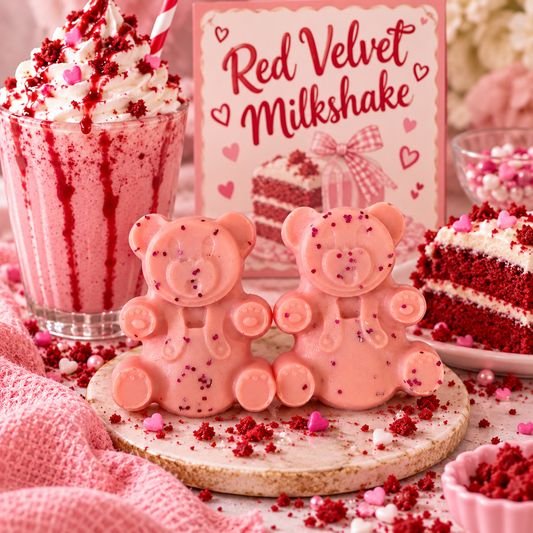 Red Velvet Milkshake Wax Melt Shapes | Strong Scented Soy Wax Melts UK