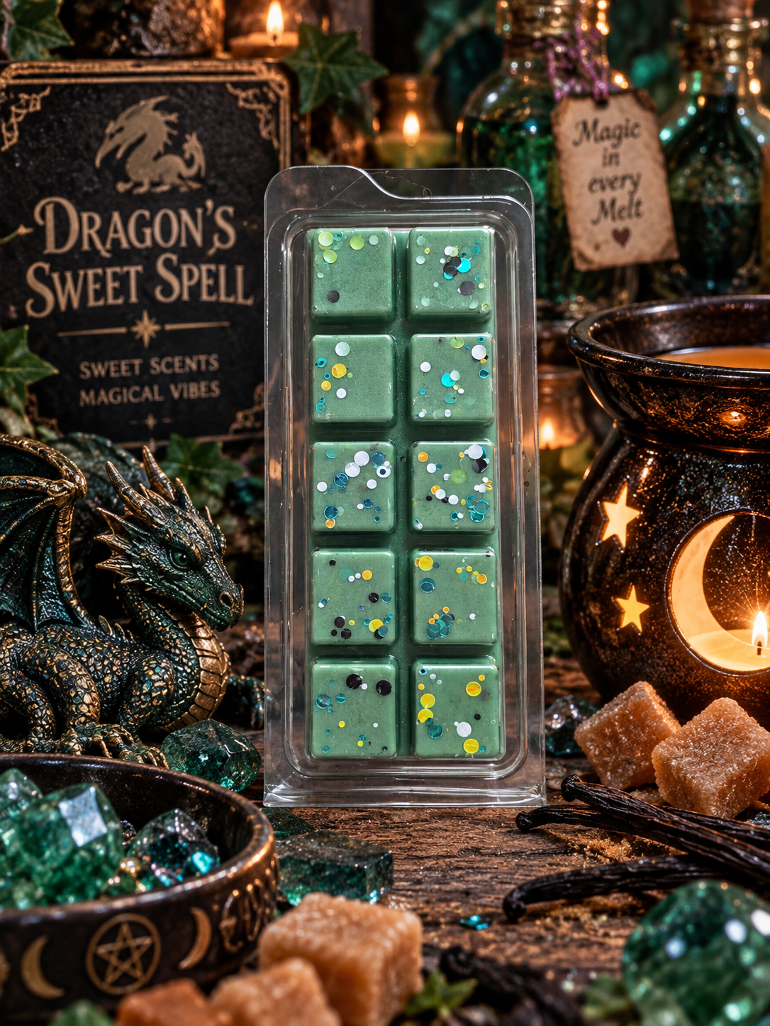 Dragon's Sweet Spell Wax Melt Bar | Strong Scented Soy Wax Melts UK